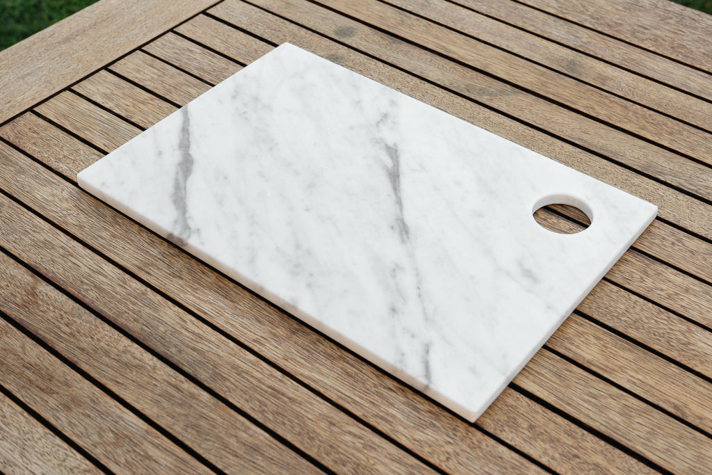 TAGLIERE "CEDRO"  MARMO BIANCO DI CARRARA