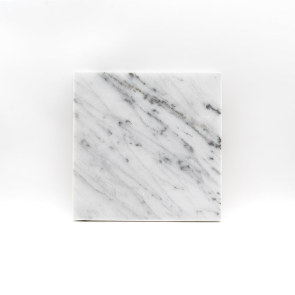 CENTROTAVOLA "ARANCIO" MARMO BIANCO DI CARRARA