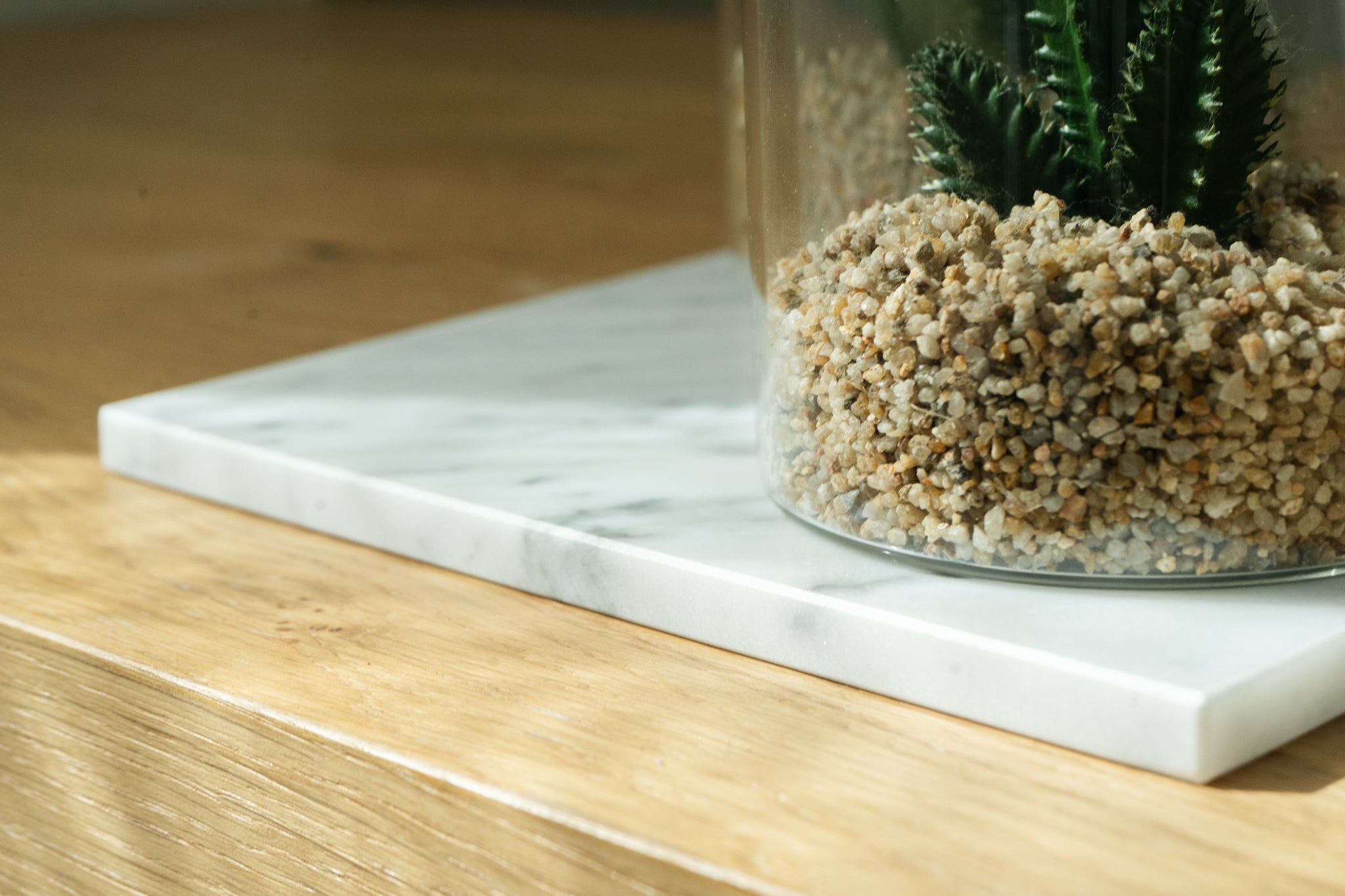 CENTROTAVOLA "ARANCIO" MARMO BIANCO DI CARRARA