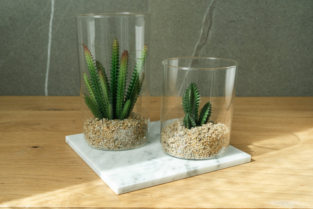 CENTROTAVOLA "ARANCIO" MARMO BIANCO DI CARRARA