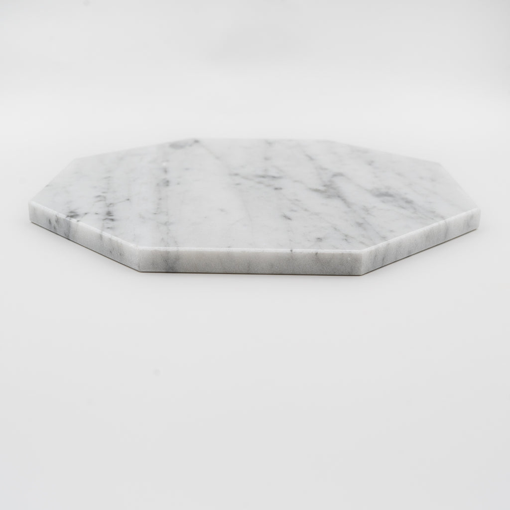 CENTROTAVOLA "LIMONE" MARMO BIANCO DI CARRARA