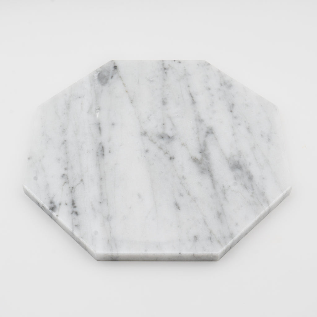 CENTROTAVOLA "LIMONE" MARMO BIANCO DI CARRARA