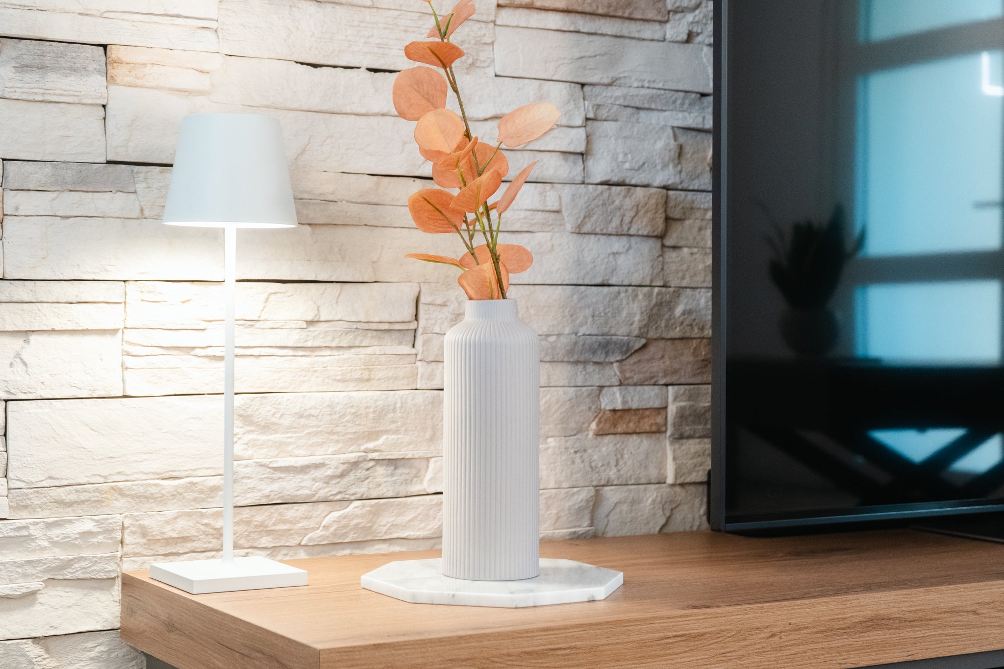 CENTROTAVOLA "LIMONE" MARMO BIANCO DI CARRARA