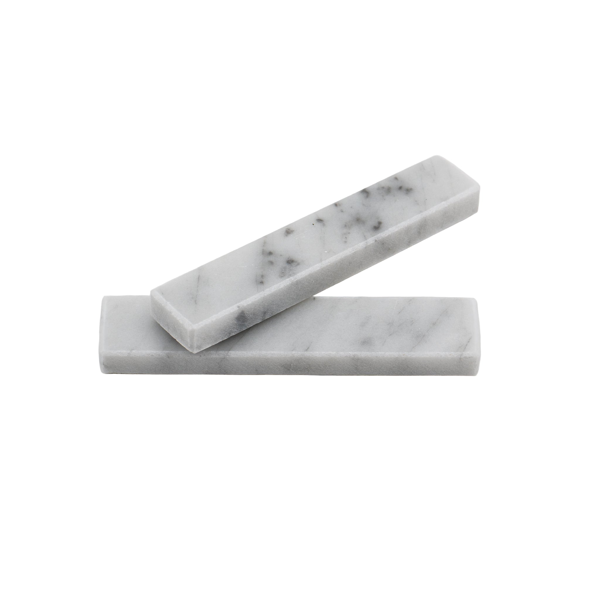 POGGIA POSATE "EUCALIPTO" (SET 2PZ) MARMO BIANCO DI CARRARA