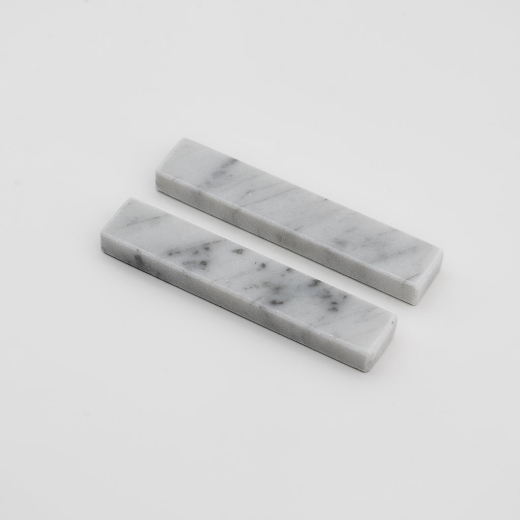 POGGIA POSATE "EUCALIPTO" (SET 2PZ) MARMO BIANCO DI CARRARA