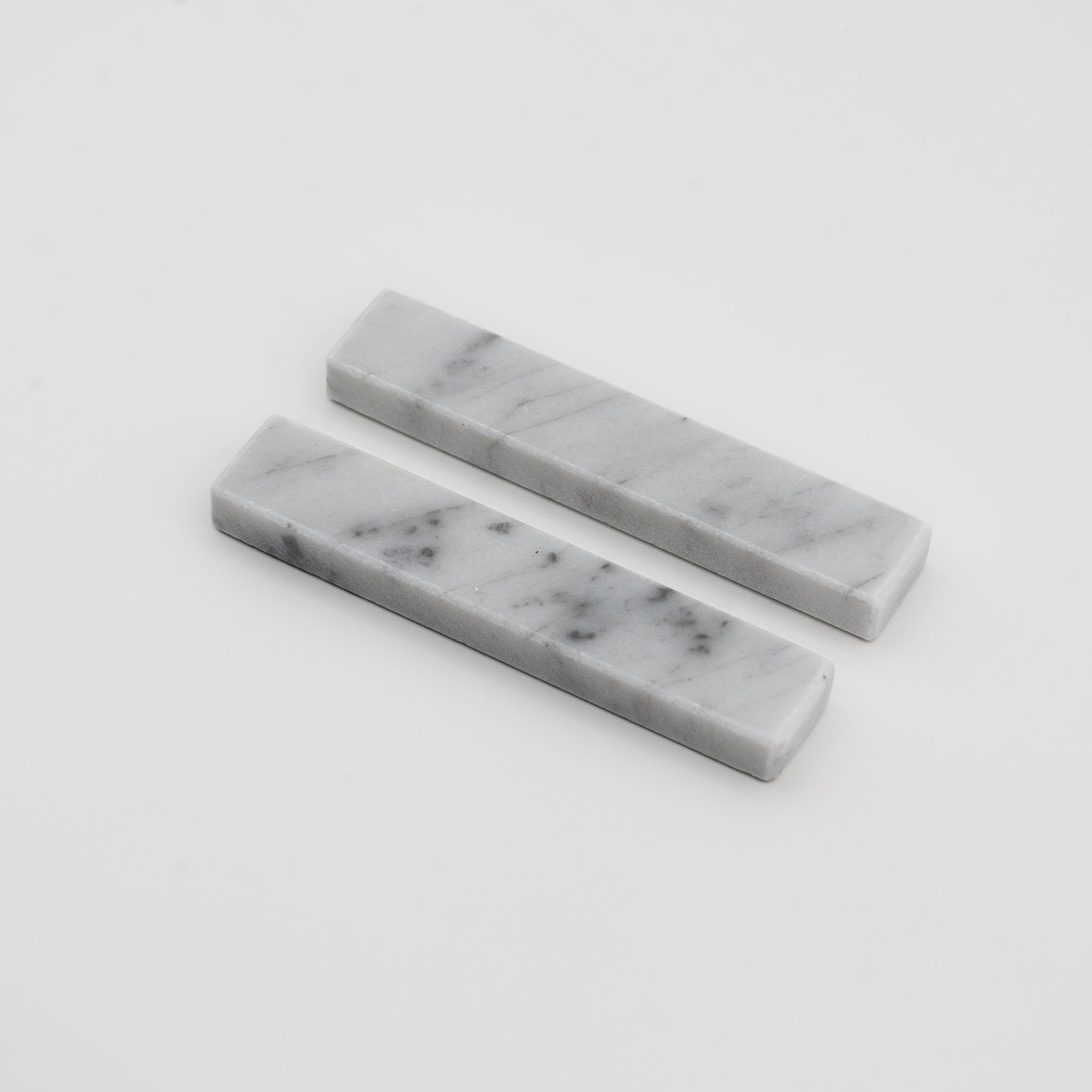 POGGIA POSATE "EUCALIPTO" (SET 2PZ) MARMO BIANCO DI CARRARA