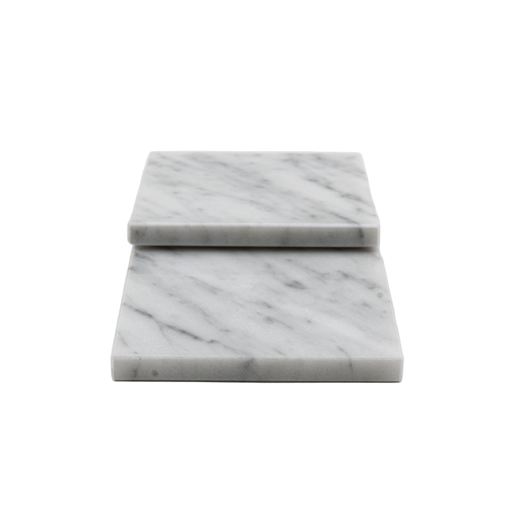 SOTTOBICCHIERE "TIMO" (SET 2PZ) MARMO BIANCO DI CARRARA