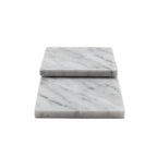 SOTTOBICCHIERE "TIMO" (SET 2PZ) MARMO BIANCO DI CARRARA