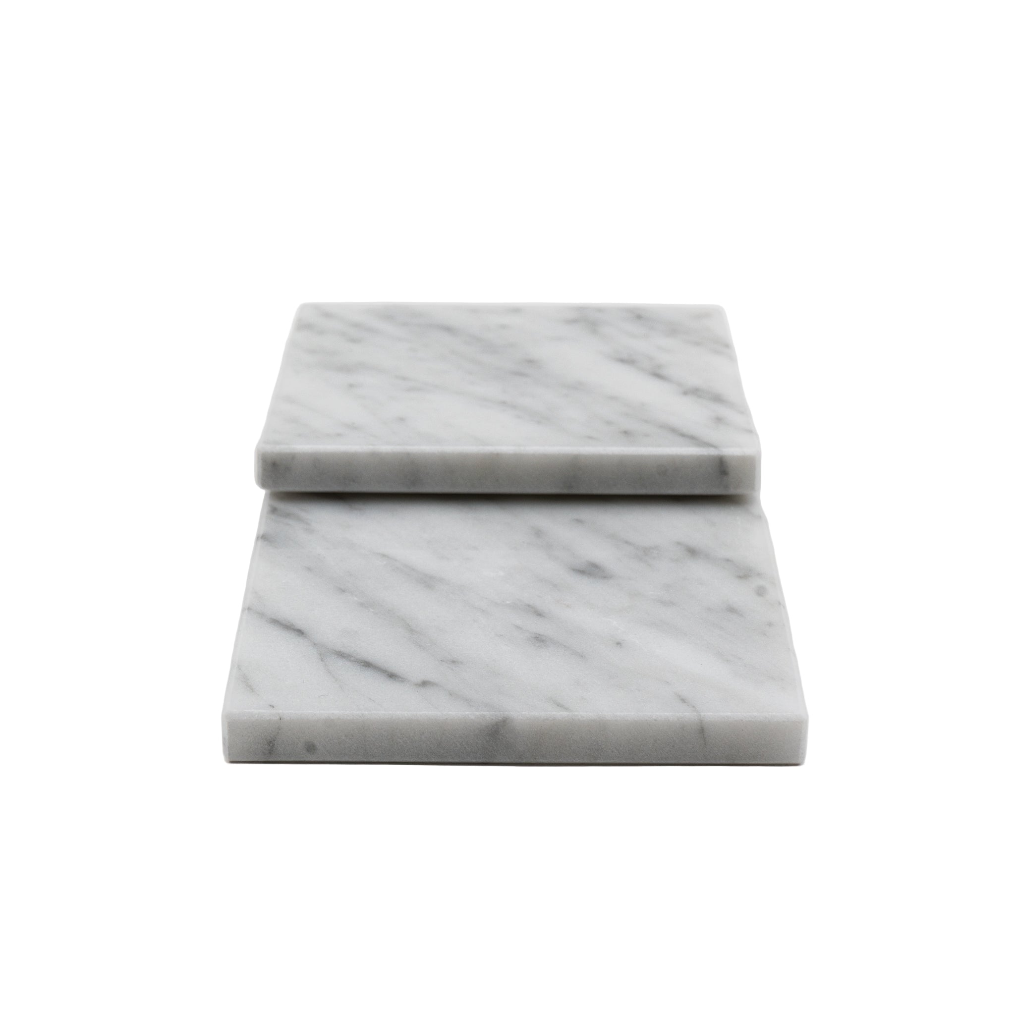 SOTTOBICCHIERE "TIMO" (SET 2PZ) MARMO BIANCO DI CARRARA