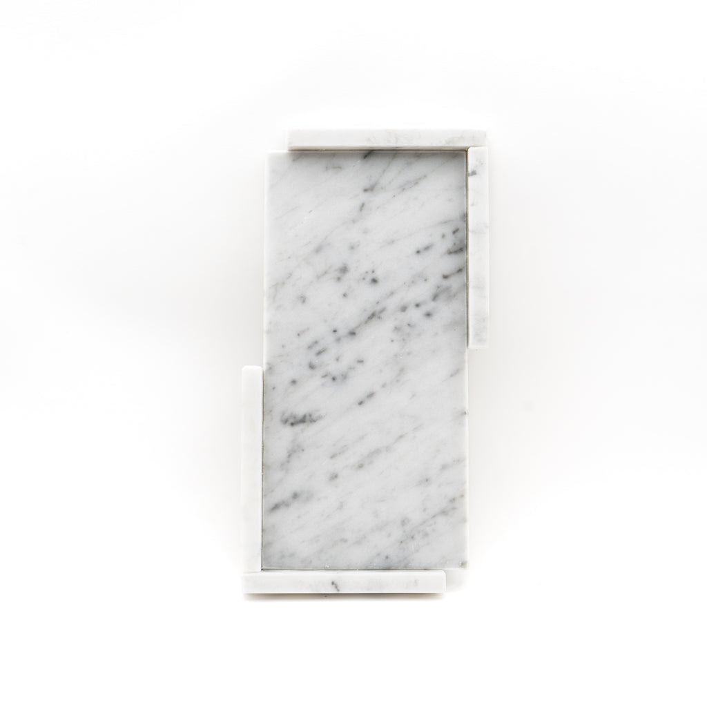 SVUOTATASCHE "GELSOMINO" MARMO BIANCO CARRARA