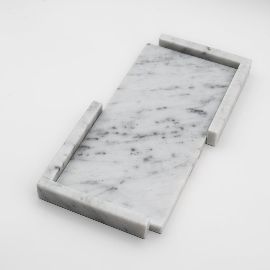 SVUOTATASCHE "GELSOMINO" MARMO BIANCO CARRARA