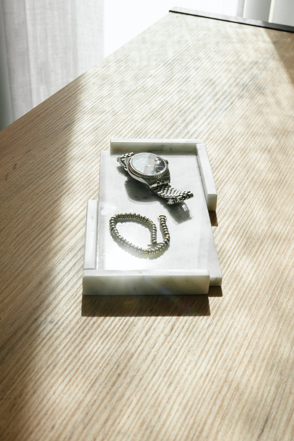 SVUOTATASCHE "GELSOMINO" MARMO BIANCO CARRARA