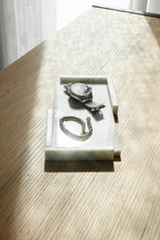 SVUOTATASCHE "GELSOMINO" MARMO BIANCO CARRARA