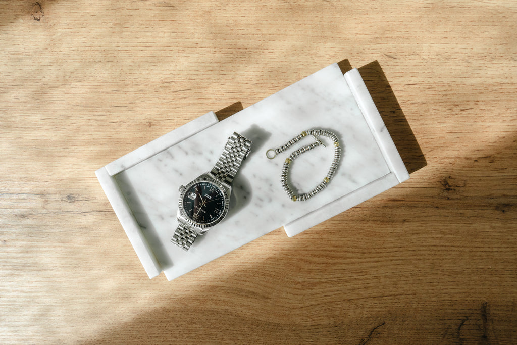 SVUOTATASCHE "GELSOMINO" MARMO BIANCO CARRARA