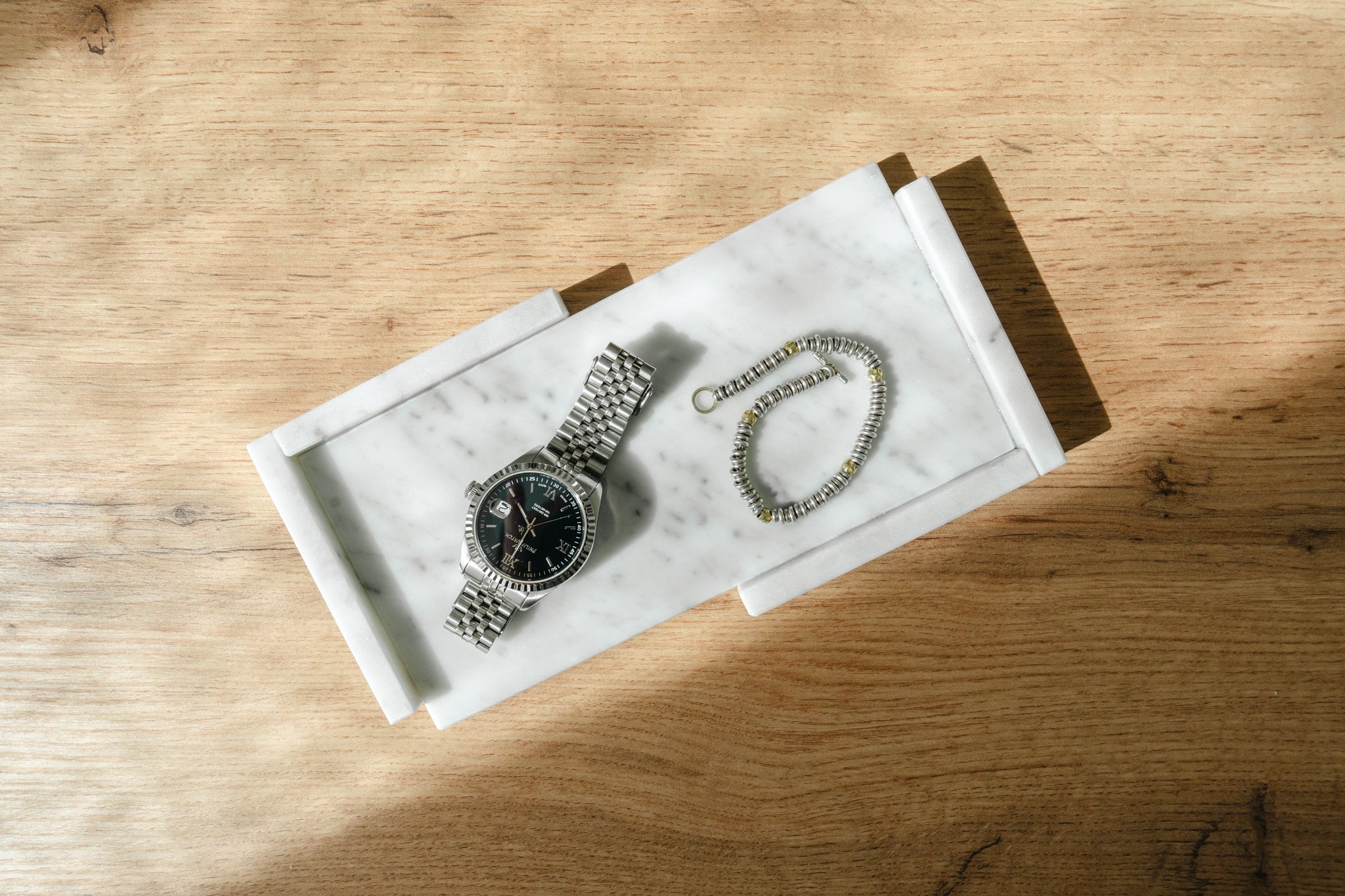 SVUOTATASCHE "GELSOMINO" MARMO BIANCO CARRARA