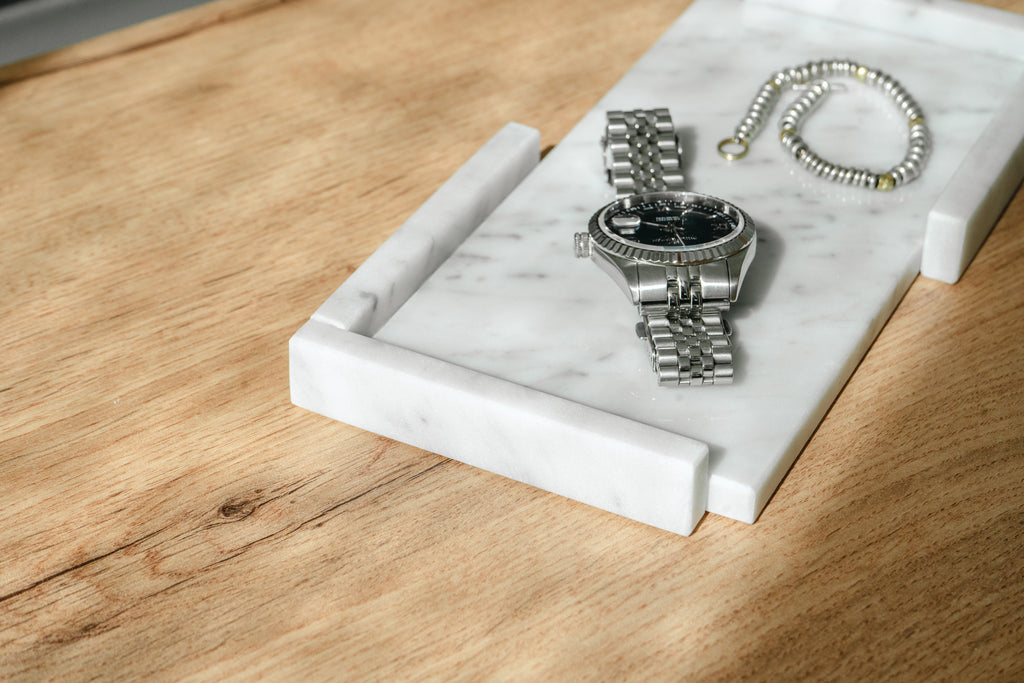 SVUOTATASCHE "GELSOMINO" MARMO BIANCO CARRARA