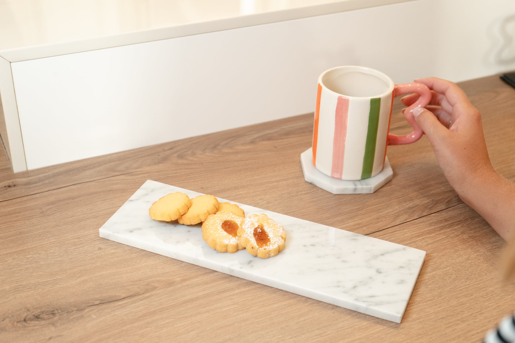 VASSOIO "PACHOULI" MARMO BIANCO DI CARRARA